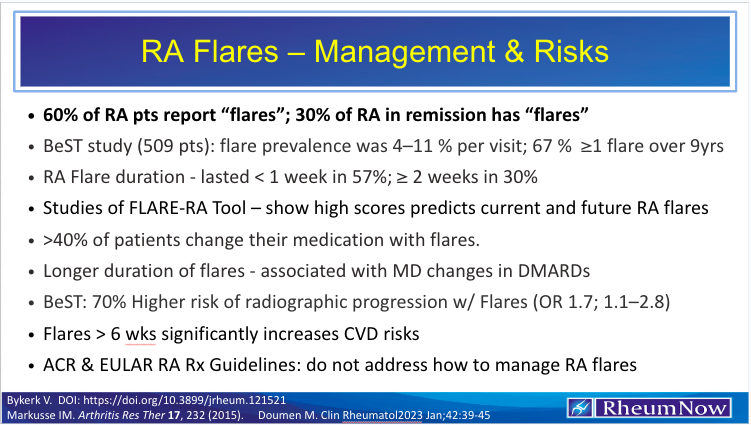 RA Flares