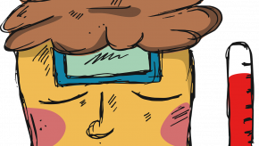 Fever,temp,man,HA,thermometer