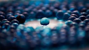 single marble in group