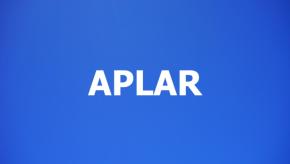 APLAR on blue background
