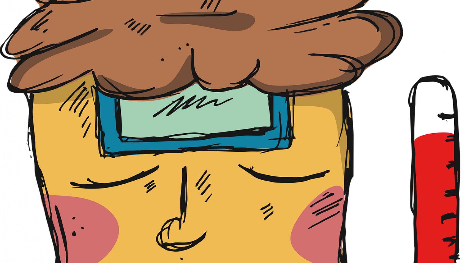 Fever,temp,man,HA,thermometer