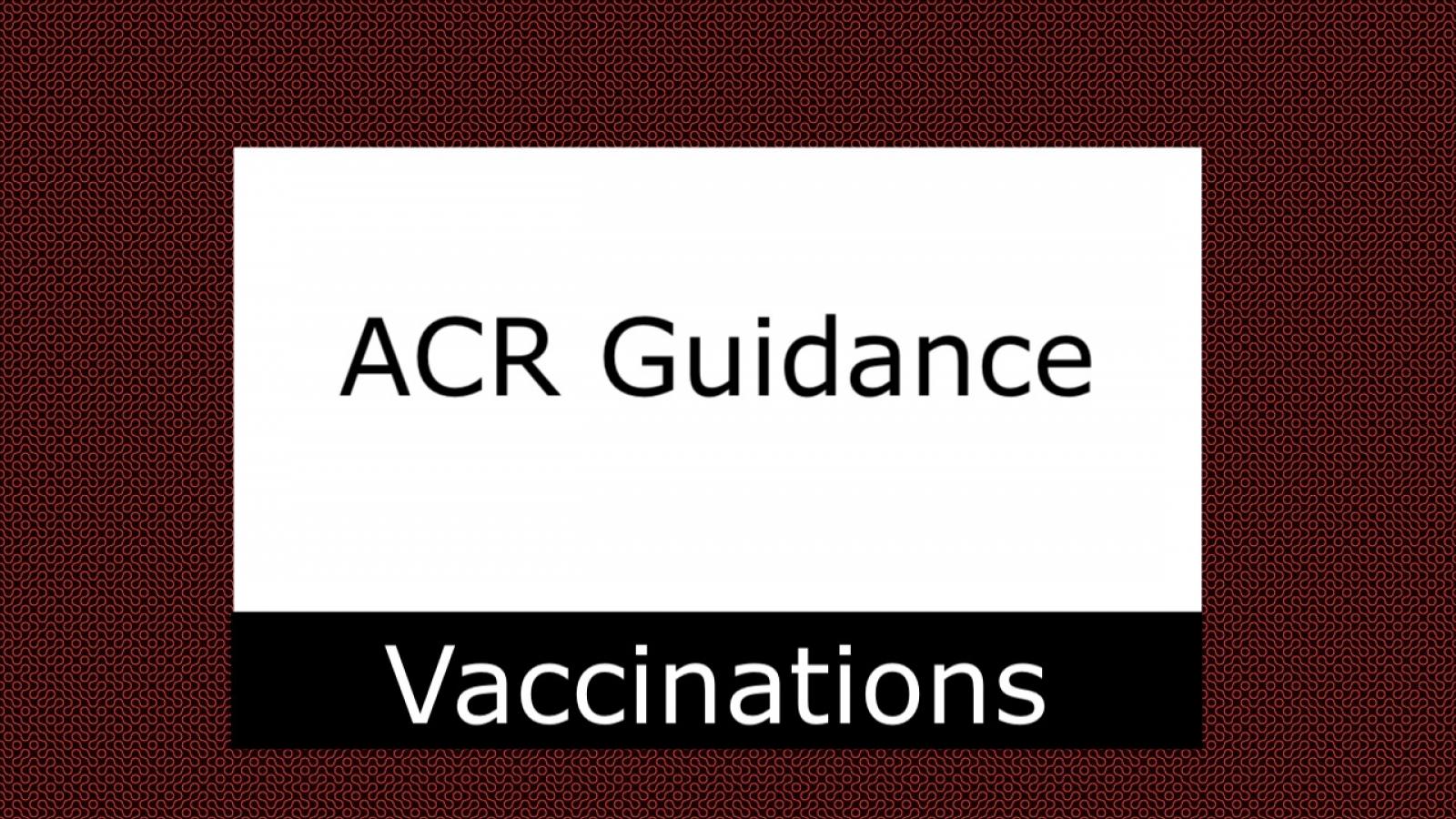 ACR guidance 