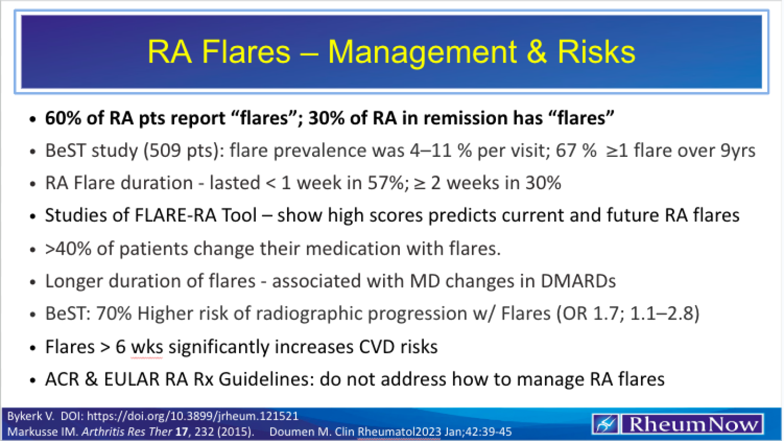 RA Flares
